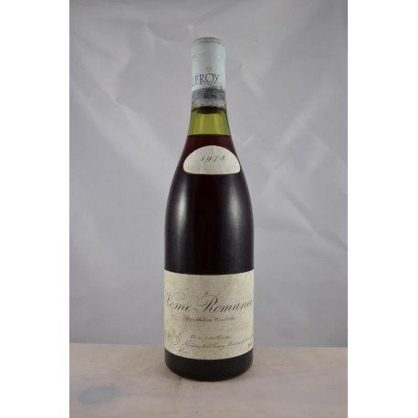 Vosne Romanée Leroy 1978