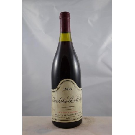 Chambertin Clos de Beze Peirazeau Groffier 1986