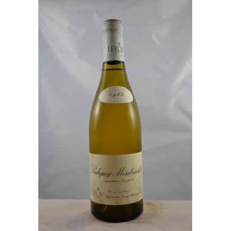 Puligny Montrachet Leroy 1985