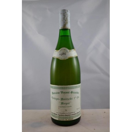 Chassagne Montrachet 1er Cru Morgeot Vincent Girardin 1986